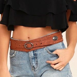 SILVER AND BROWN BELT